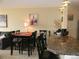 Dining area adjacent to the kitchen with a view of the living room at 1020 15Th St # 26I, Denver, CO 80202