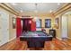 Basement game room featuring a pool table and home theater at 4517 Tallyrand Cir, Castle Rock, CO 80104