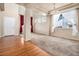 Bright and spacious living room with hardwood and carpeted floors at 4050 S Odessa St, Aurora, CO 80013
