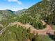 Aerial view of a residential lot with mountain views at 24 N Moffat Rd, Arvada, CO 80403
