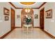 Grand entryway with ornate details and large vase at 2001 Lincoln St # 3223, Denver, CO 80202