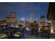 Expansive balcony showcasing panoramic city views at night at 2001 Lincoln St # 3223, Denver, CO 80202