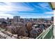 Stunning city and mountain views from a high-rise building at 550 E 12Th Ave # 907, Denver, CO 80203
