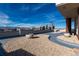 Rooftop deck with city views and two modern planters at 550 E 12Th Ave # 907, Denver, CO 80203
