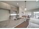 Modern kitchen with stainless steel sink and breakfast bar at , Commerce City, CO 80022