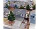 Aerial view of house and surrounding neighborhood at 4211 Deer Watch Dr, Castle Rock, CO 80104