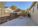 Backyard with patio, storage shed, and fence at 109 Wooster Dr, Firestone, CO 80520