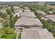 Aerial view of a row of townhouses with a gray tile roof and ample parking at 7160 S Wenatchee Way # F, Aurora, CO 80016