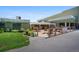 Outdoor patio area with seating and a pergola at 9340 E Center Ave # 8B, Denver, CO 80247