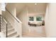 Modern stairwell leading to the lower level living area at , Aurora, CO 80019
