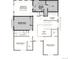 Upper floor plan featuring owner's suite with deluxe bath, laundry, and additional bedrooms at 654 Penn Rd, Elizabeth, CO 80107