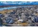 Aerial view of property with lake and mountain views at 2031 Meade St, Denver, CO 80211