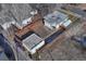 Aerial view of house and lot with detached garage at 2031 Meade St, Denver, CO 80211