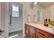 Modern bathroom with double vanity and a walk-in shower at 958 Eldorado Ln, Louisville, CO 80027