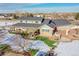 Aerial view of house with large backyard and gazebo at 13820 E 133Rd Dr, Brighton, CO 80601