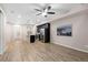 Open concept kitchen with stainless steel appliances and an island at 23630 E 5Th Pl, Aurora, CO 80018