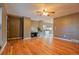 Hardwood floors and neutral walls in the living room at 110 Lucerne Dr, Lafayette, CO 80026