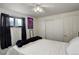 Bedroom with a double bed, closet and ceiling fan at 6336 W 71St Pl, Arvada, CO 80003