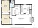 Floor plan showing a one-story home layout at 6336 W 71St Pl, Arvada, CO 80003