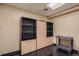 Well-lit storage room with shelving and cabinet at 1499 Blake St # 1A & 1B, Denver, CO 80202