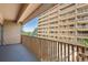 Private balcony overlooking city and mountain views at 8060 E Girard Ave # 419, Denver, CO 80231