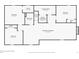 Floor plan showcasing the basement layout and features at 210 E Graves Ave, Centennial, CO 80121