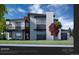 Modern home exterior with two-car garage at 5292 Lions Paw St, Castle Rock, CO 80104