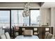 Elegant dining area with city views at 1133 14Th St # 3220, Denver, CO 80202