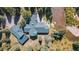 Bird's-eye view of house and detached garage, showcasing property's layout at 189 Ginger Quill Ln, Breckenridge, CO 80424