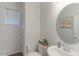 Clean and modern bathroom with updated vanity and fixtures at 9299 Rifle St, Commerce City, CO 80022