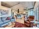 Open living and kitchen area with hardwood floors and modern decor at 1499 Blake St # 5I, Denver, CO 80202
