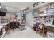Bright and organized basement craft room with two work stations and lots of storage at 10834 Bobcat Ter, Lone Tree, CO 80124
