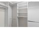 Large closet with double rods and shelving at 4885 Silver Spruce Ln, Evergreen, CO 80439