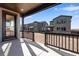 Backyard view from covered patio, showing neighboring houses at 13502 E 100Th Ave, Commerce City, CO 80022