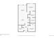 One-bedroom floor plan with kitchen, living room, and bathroom at 20 Wilcox St # 621, Castle Rock, CO 80104