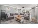 Home theatre with sectional sofa and bar in view at 9508 E 147Th Ave, Brighton, CO 80602