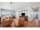 Relaxing loft area with leather seating and hardwood floors at 9508 E 147Th Ave, Brighton, CO 80602
