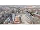 Aerial view of residential property and neighborhood, showcasing lot size at 480 N 6Th Ave, Brighton, CO 80601