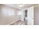 Clean bathroom with shower/tub combo and built-in shelving at 480 N 6Th Ave, Brighton, CO 80601