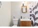 Simple bathroom with a vanity and shower/tub combination at 4545 Raritan St, Denver, CO 80211