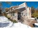 Exterior view of the house showing the back side of the house and the patio at 6350 E Mineral Pl, Centennial, CO 80112