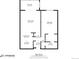 Floor plan showing 782 sq ft condo at 350 S Clinton St # 7A, Denver, CO 80247