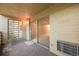 Private patio with sliding glass door access from the interior at 350 S Clinton St # 7A, Denver, CO 80247