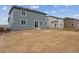 Unfenced backyard of a two-story home, ready to be customized at 5758 Ranch St, Mead, CO 80504