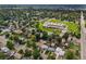 Neighborhood view with a school and surrounding homes at 4643 S Cherokee St, Englewood, CO 80110