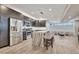 Modern basement kitchen with stainless steel appliances and island at 1820 S State Highway 83, Franktown, CO 80116