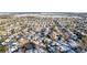 Residential neighborhood covered in snow, viewed from above at 240 N Holcomb Cir, Castle Rock, CO 80104