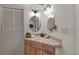 Basement bathroom with a corner sink and decorative tile at 20127 Aintree Ct, Parker, CO 80138