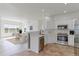 Modern kitchen with stainless steel appliances and a breakfast bar at 13722 Legend Way # 101, Broomfield, CO 80023