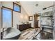 Main bathroom with a large walk-in shower and soaking tub at 964 Alpensee Dr, Breckenridge, CO 80424